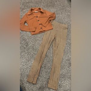 Beautee’s matching outfit size 7/8 brown